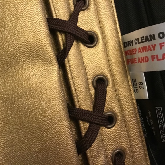 Corset steel-boned underbust in gold - Picture 5 of 5